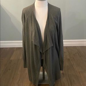 LOFT NWT open cardigan - olive green - size M